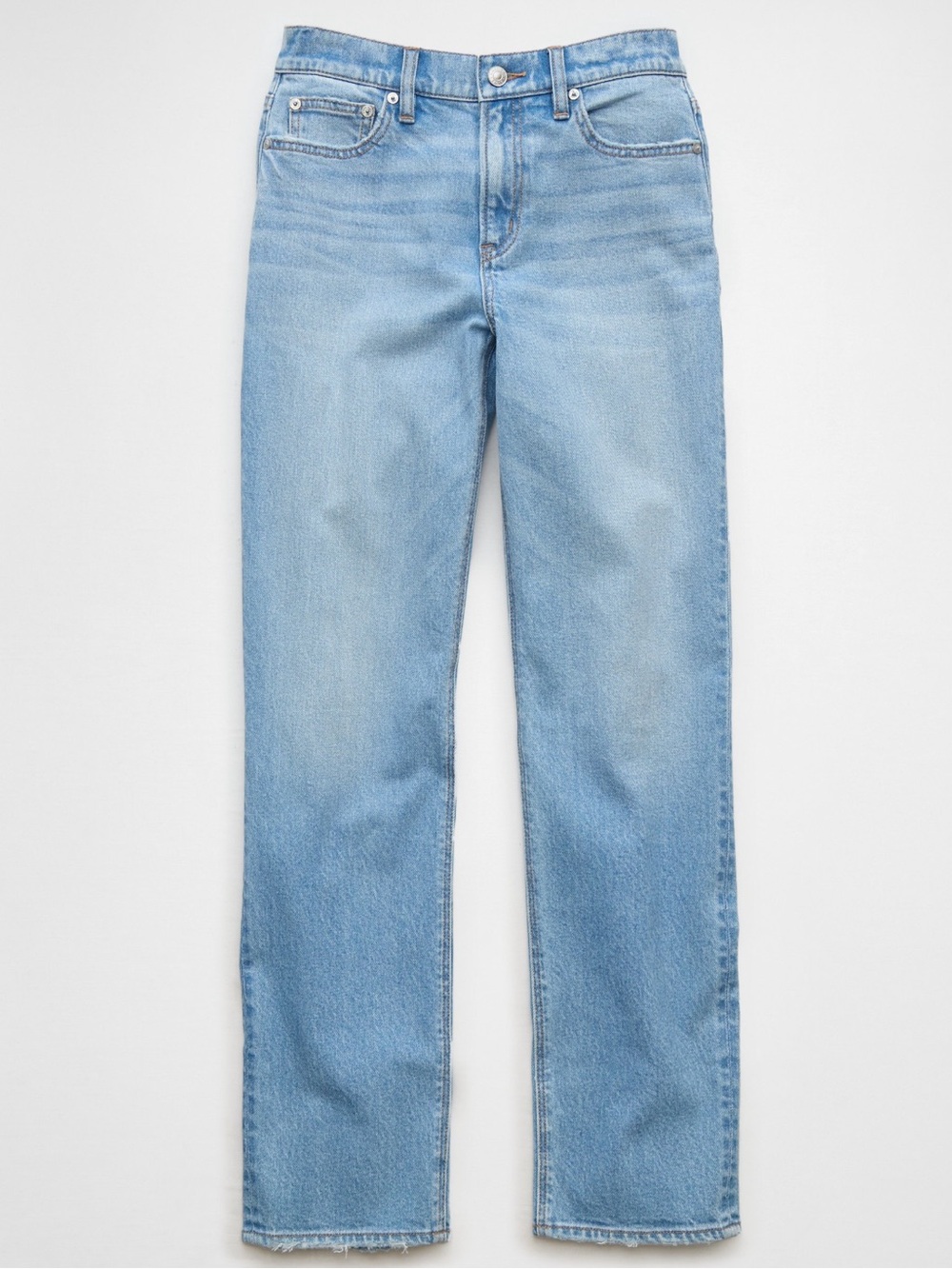 NEW! American Eagle Stretch Super High-Waisted Straight Jean |Women Size 6 Short
